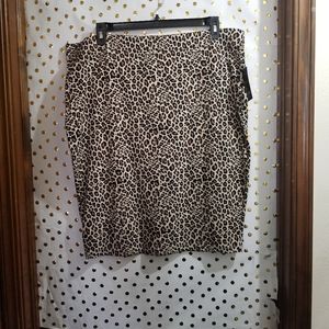 An ANA  leopard print  cotton print skirt